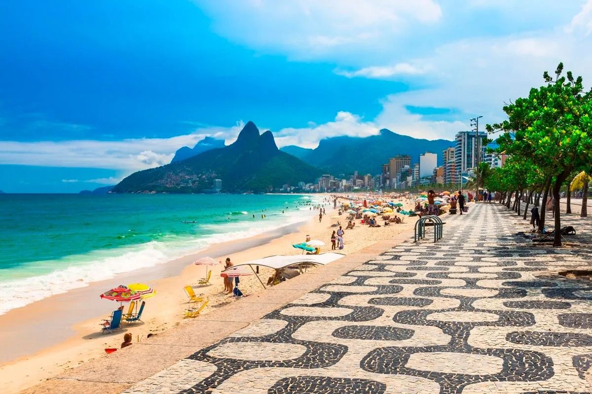 Praia de Ipanema no Rio de Janeiro 1 Praia de Ipanema no Rio de Janeiro